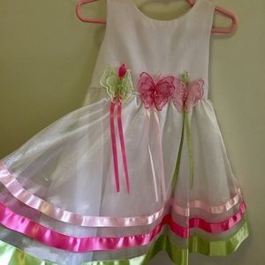 Rare Editions 2T butterfly dress